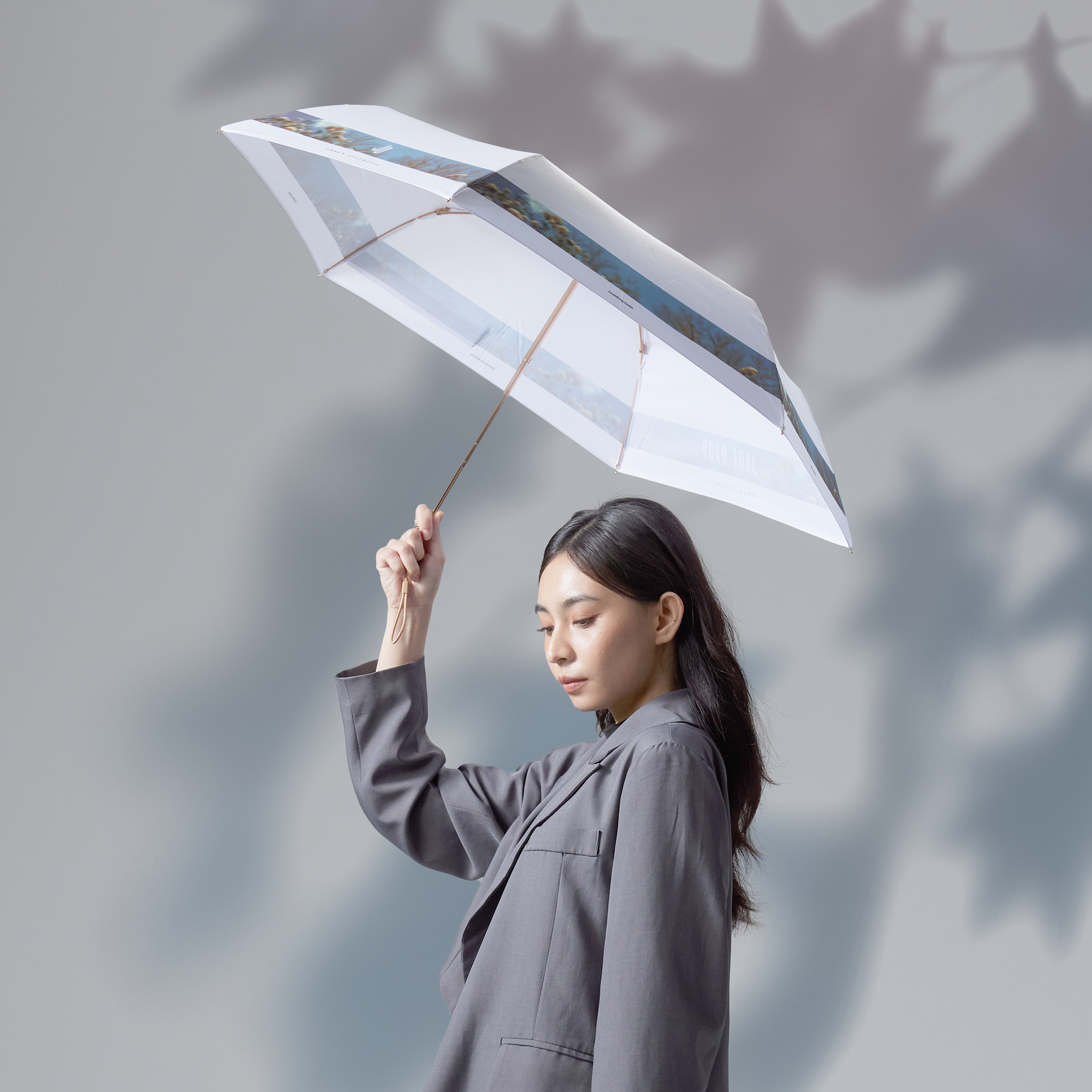 夏天防曬必備，JADE DROP 都市一隅美膚自動晴雨傘
