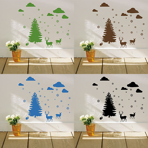 【smart design】创意无痕壁贴◆森林小鹿(一张八款)